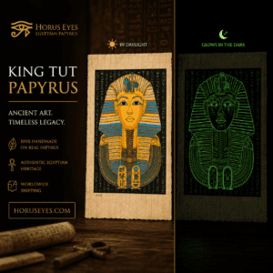 King Tut Golden Mask Papyrus